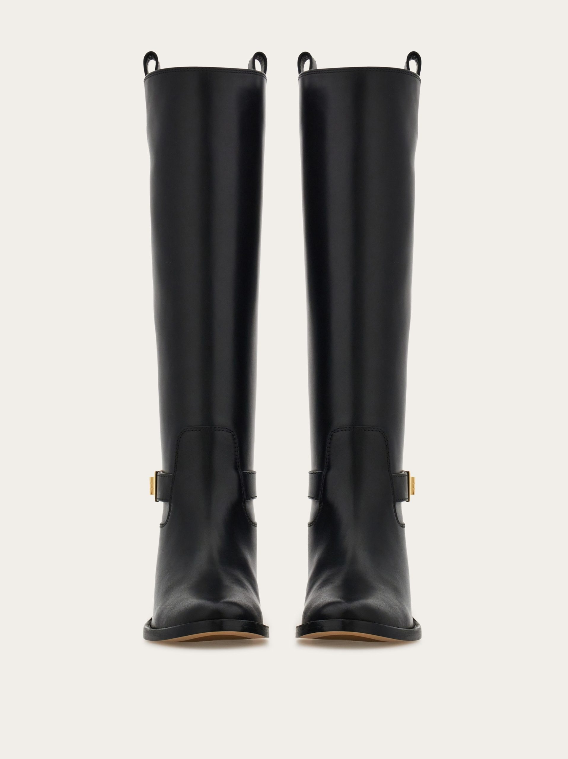Ferragamo Knee high boot with Hug buckle detail - Image 5